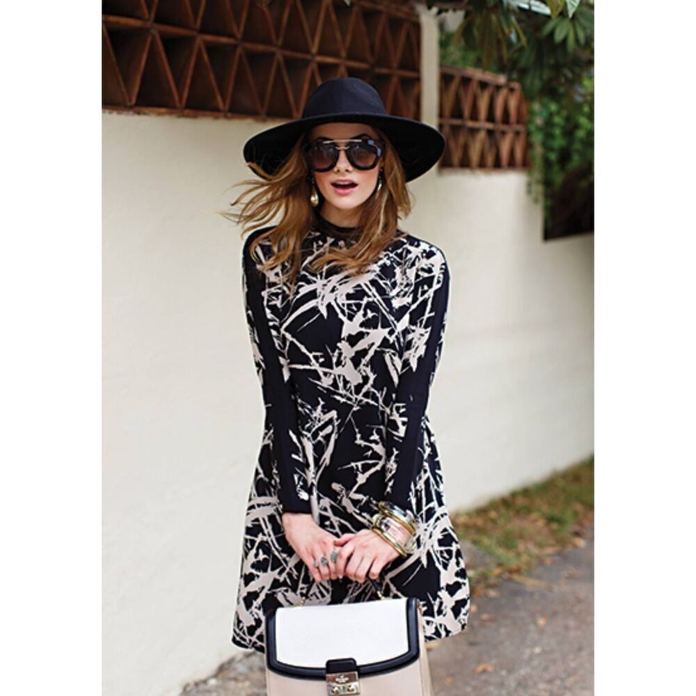 A.L.C. Isely Print Silk Shift Dress Size 8‎